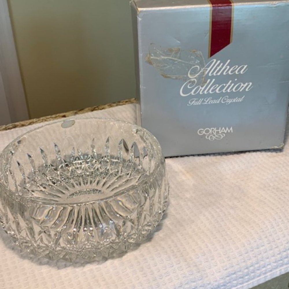 Gorham Althea Cut Crystal Round Bowl